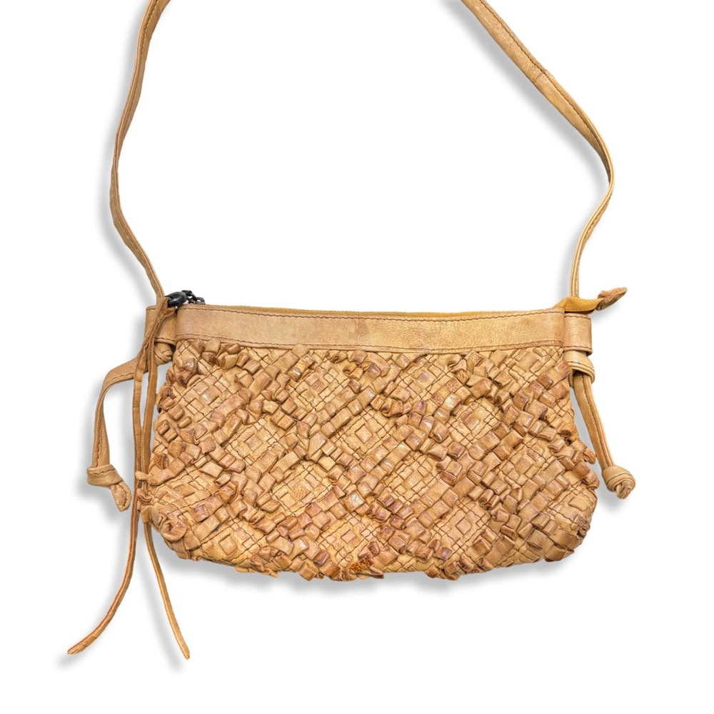 HOBO Woven Tan Crossbody